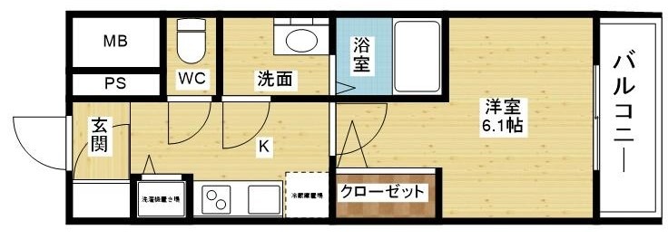 メインステージ大阪　North　Markの間取り