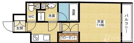 エグゼ北大阪の間取り