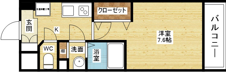 レジュールアッシュJUSOの間取り