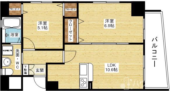 セレブコート木川の間取り