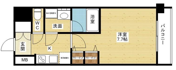 スプランディッド三国Ⅰの間取り