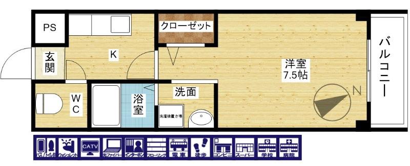 ニューノモトマンションの間取り