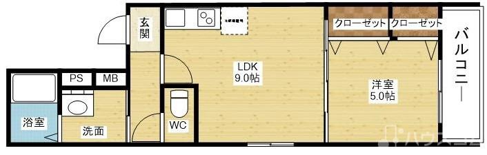 フジパレス下新庄WESTの間取り