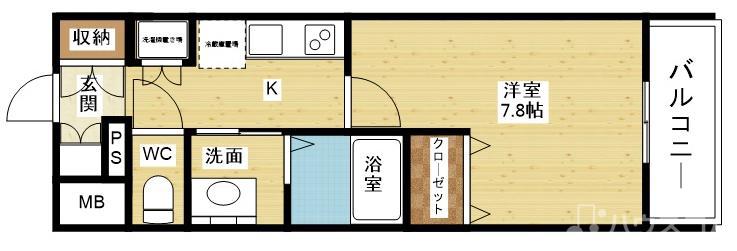 プランドール新大阪SOUTHレジデンスの間取り