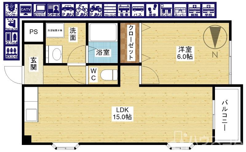 レクシア上新庄の間取り