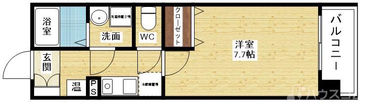 パセオ十三東の間取り