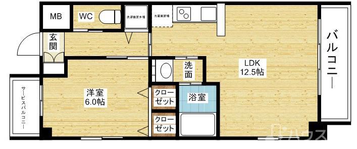 スプランディッド新大阪キャトルの間取り