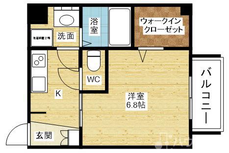 グランパシフィック木川東の間取り