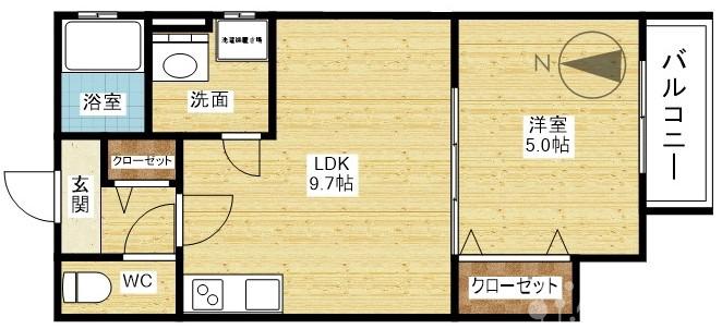 セレニティ田川北 A棟の間取り