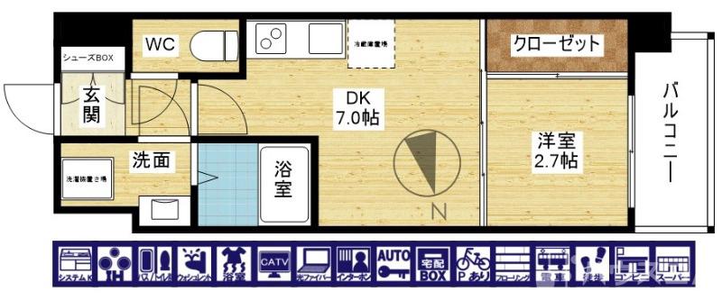 セレニテ新大阪エクラの間取り