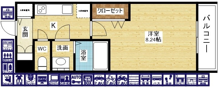 Luxe新大阪SOUTHの間取り