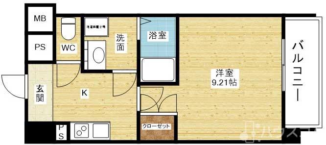 WGB江坂の間取り