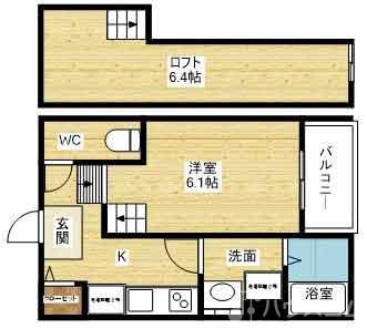 HR千舟の間取り