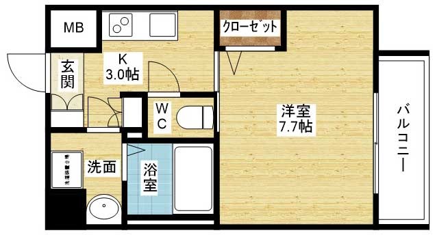 La Douceur江坂Ⅱの間取り