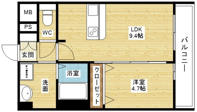 プレサンス新大阪ジェイズの間取り