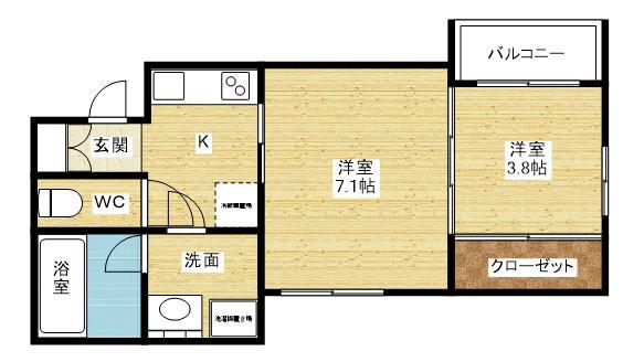 ステディ下新庄の間取り