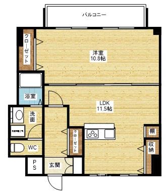 松籟マンションの間取り
