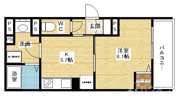 菅原の完工年月（2021年5月）築の賃貸アパートの間取り