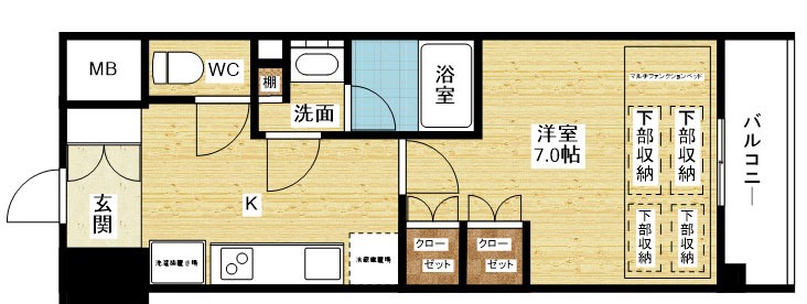 コンフォリア・リヴ新大阪Qの間取り
