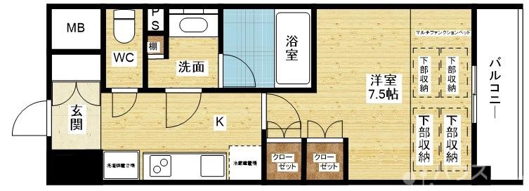 コンフォリア・リヴ新大阪Qの間取り