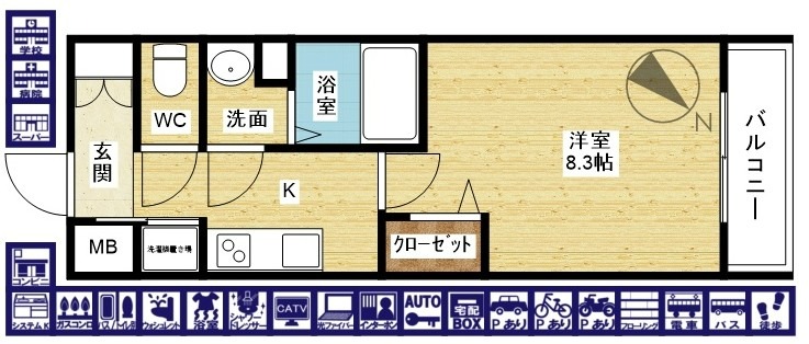 サムティ上新庄レジデンスの間取り