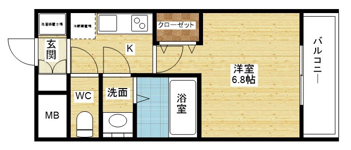 プレサンス神崎川ファインブレスの間取り