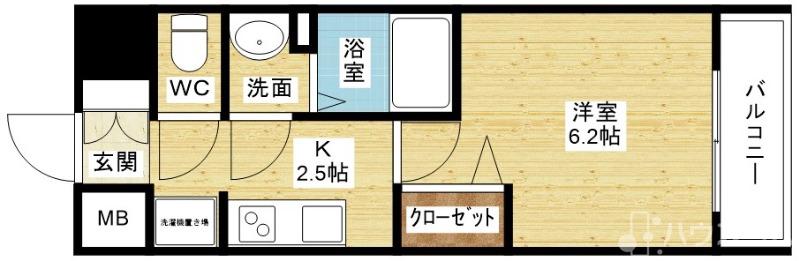スプランディッド新大阪WESTの間取り