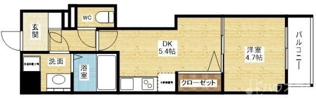 エレガントレジデンスyodogawaの間取り