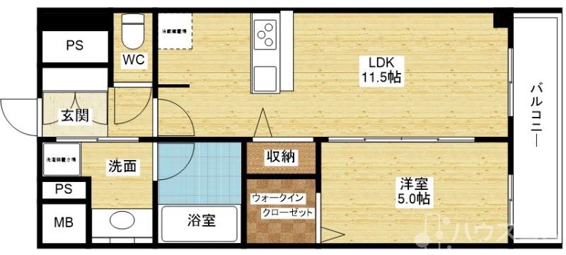 グランディア大阪ノースの間取り