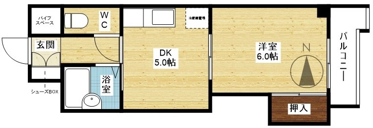 瑞光グランドハイツ北の間取り