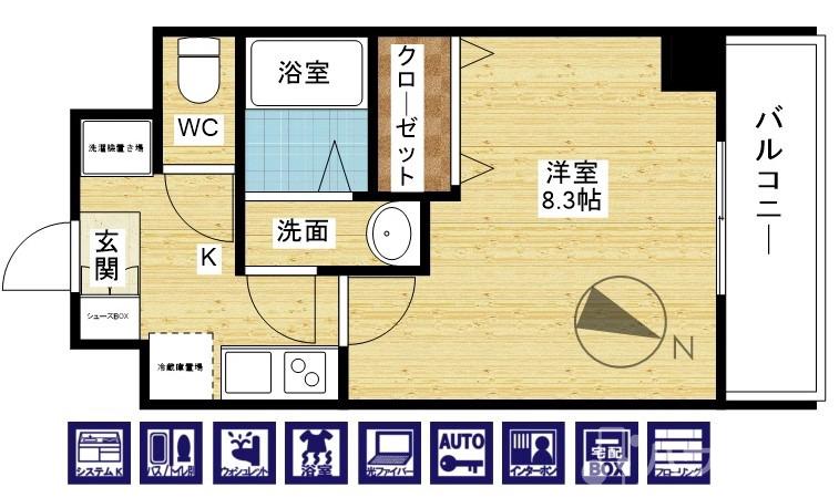 MELDIA　CREST　TAPP新大阪WESTの間取り