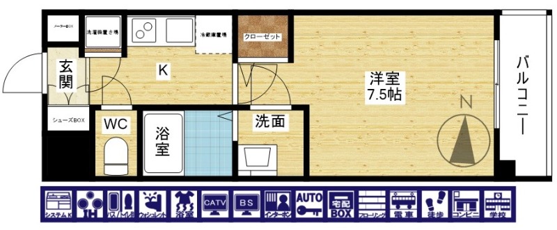 セレニテ東三国ミラクの間取り