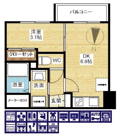 セレニテ東三国ミラクの間取り