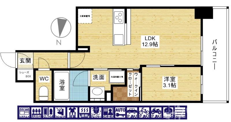 リビオメゾン新大阪の間取り