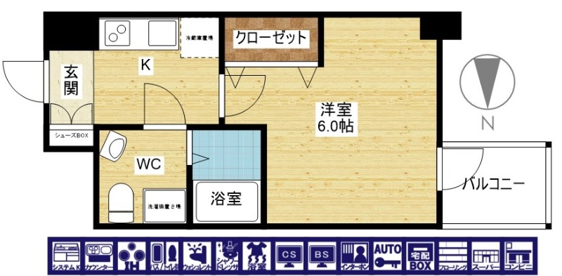 セレニテフラン新大阪の間取り