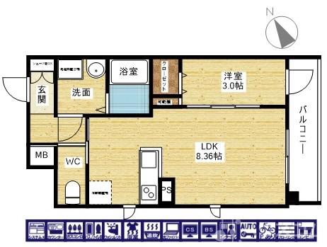 Live Flat塚本新北野の間取り