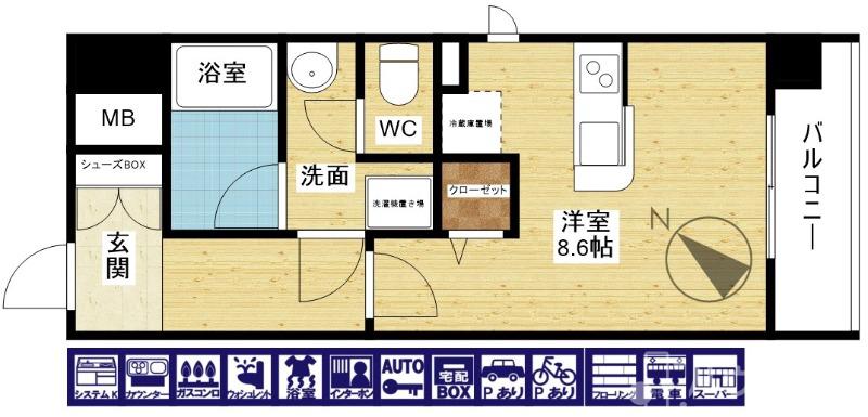 スワンズ大阪アクシオンの間取り