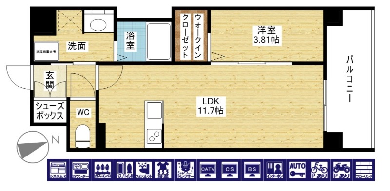 WORVE吹田江坂の間取り