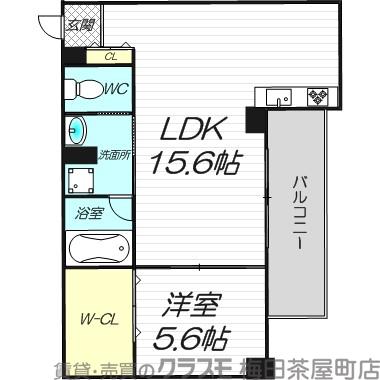 東三国フラッツの間取り