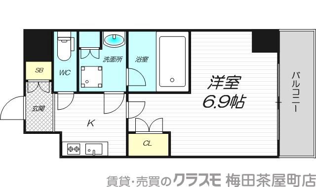 エグゼ北大阪の間取り