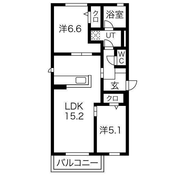 天神の完工年月（2020年10月）築の賃貸アパートの間取り