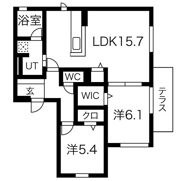 天神の完工年月（2020年10月）築の賃貸アパートの間取り