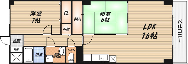 サンコーポ高槻寿の間取り
