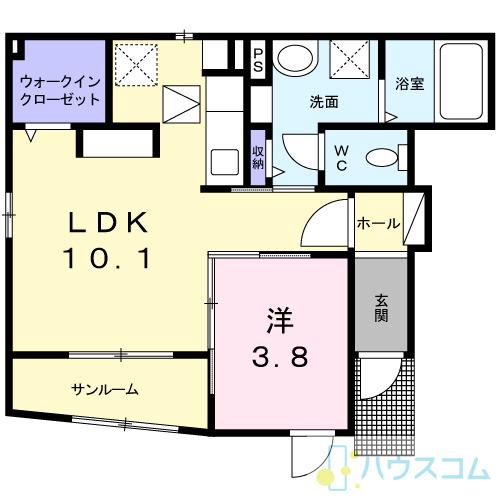 リアーレ丑寅の間取り