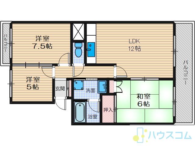 フォルク北千里C棟の間取り