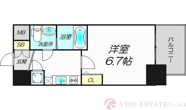 アドバンス新大阪ラシュレの間取り