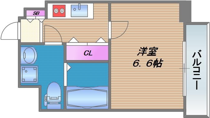 ジアコスモ大阪城南の間取り