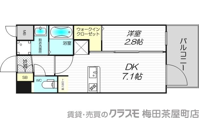 エステムコート新大阪XVIパルスの間取り