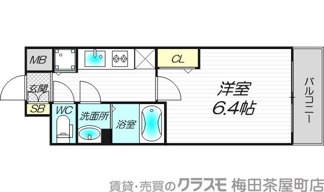 グランカリテ塚本の間取り