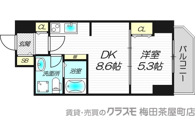 宮原の完工年月（2009年1月）築の賃貸マンションの間取り